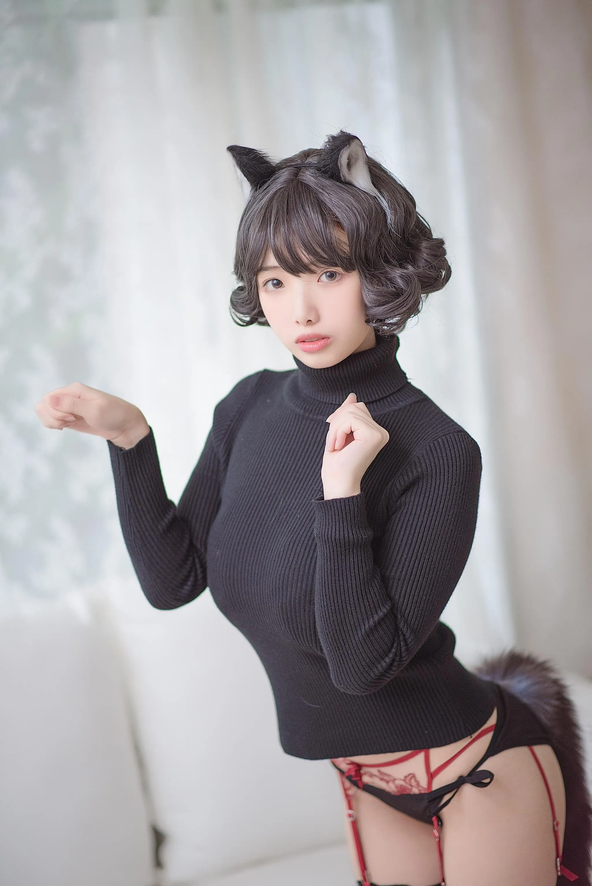 NO.9 雯妹不讲道理-黑猫内衣 [31P]插图3